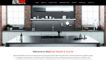 Alta Moda Stone Website Design
