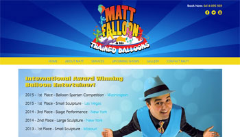 Matt Falloon Website Design