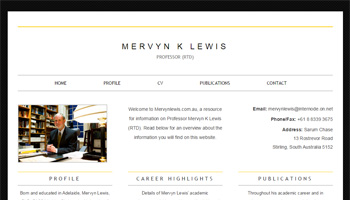 mervynlewis website design